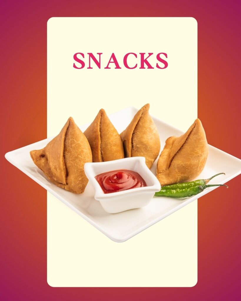 pink orange and beige traditional diwali snacks instagram post